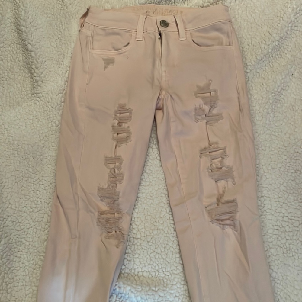 Light pink jeans